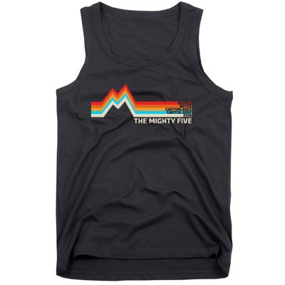 Utahs The Mighty Five National Parks Tank Top