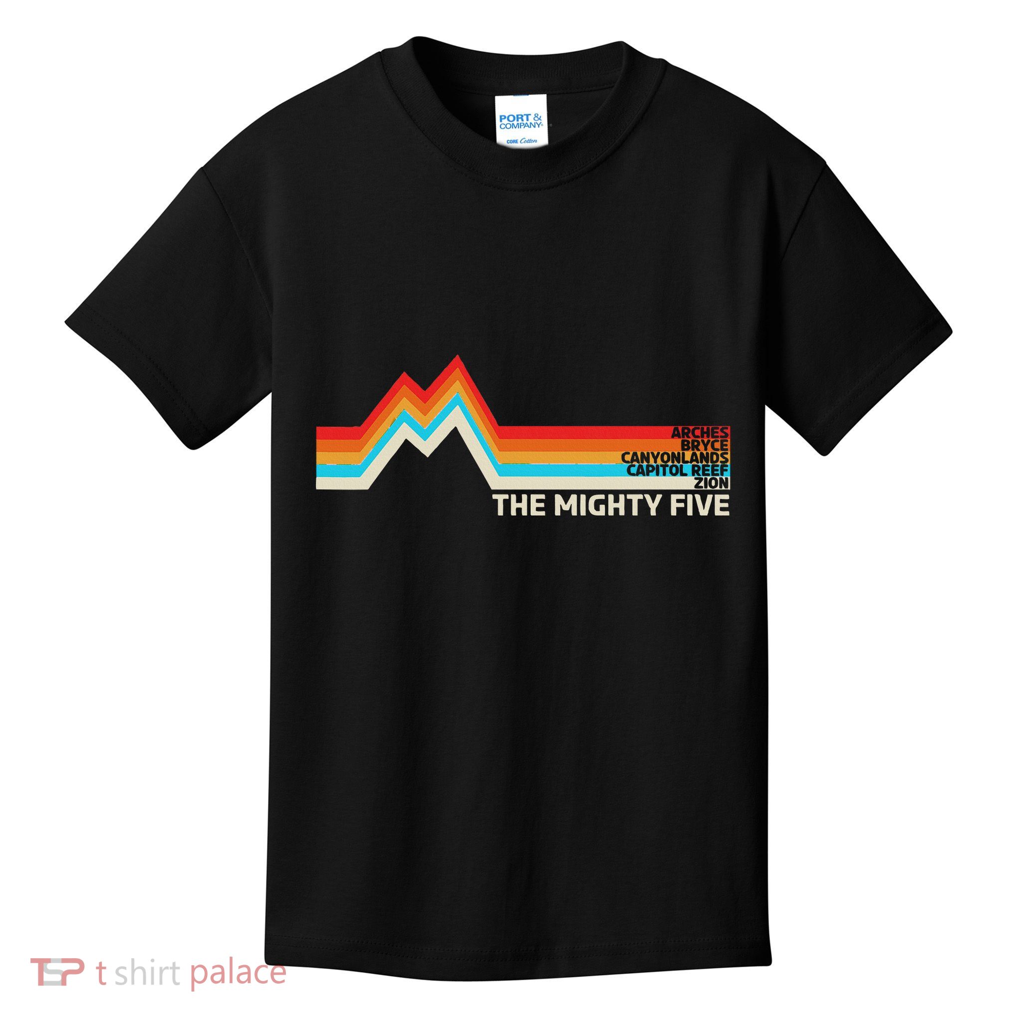 Utahs The Mighty Five National Parks Kids T-Shirt