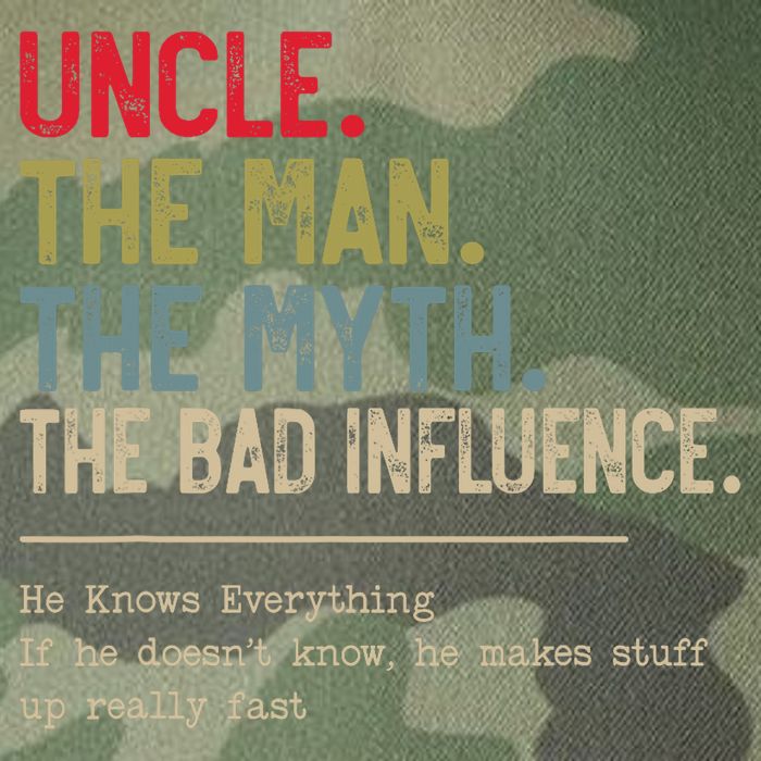 Uncle The Man The Myth The Bad Influence He Knows Everything Legacy Tie Dye Trucker Hat