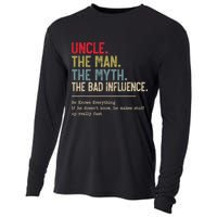 Uncle The Man The Myth The Bad Influence He Knows Everything Cooling Performance Long Sleeve Crew