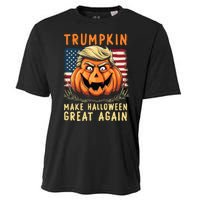 Usa Trumpkin Make Halloween Great Again Funny Trump Cooling Performance Crew T-Shirt