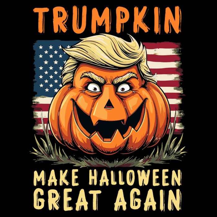 Usa Trumpkin Make Halloween Great Again Funny Trump Apron