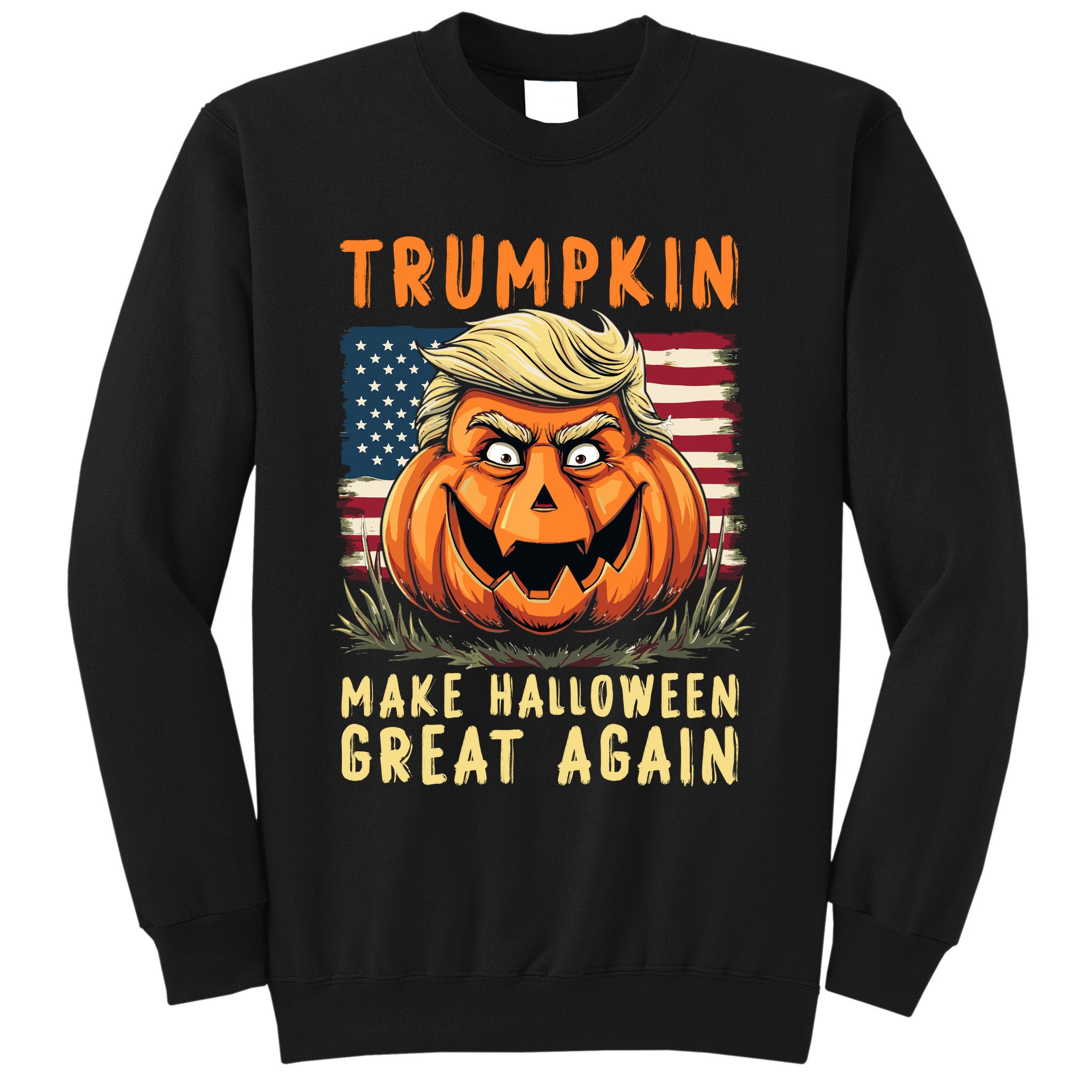 Usa Trumpkin Make Halloween Great Again Funny Trump Sweatshirt