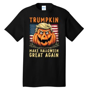 Usa Trumpkin Make Halloween Great Again Funny Trump Tall T-Shirt