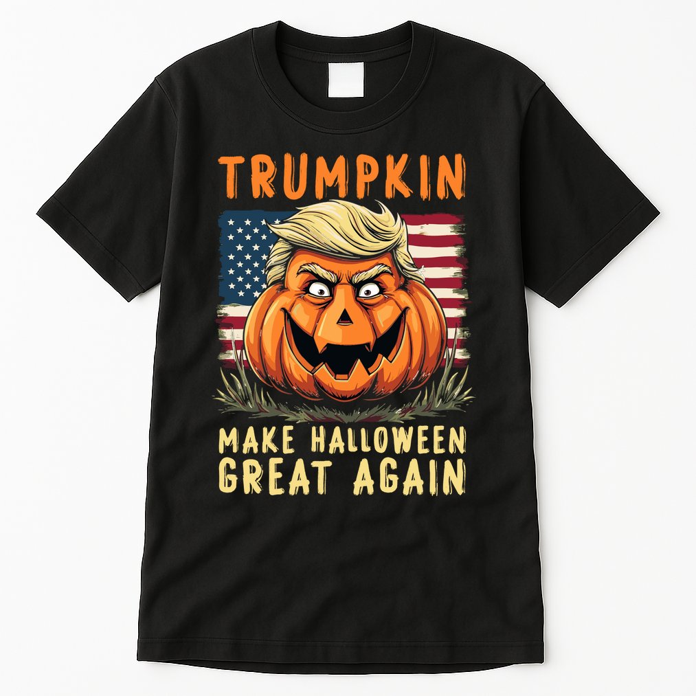 Usa Trumpkin Make Halloween Great Again Funny Trump Tall T-Shirt