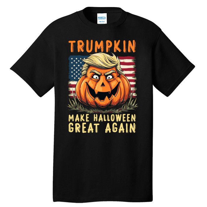 Usa Trumpkin Make Halloween Great Again Funny Trump Tall T-Shirt