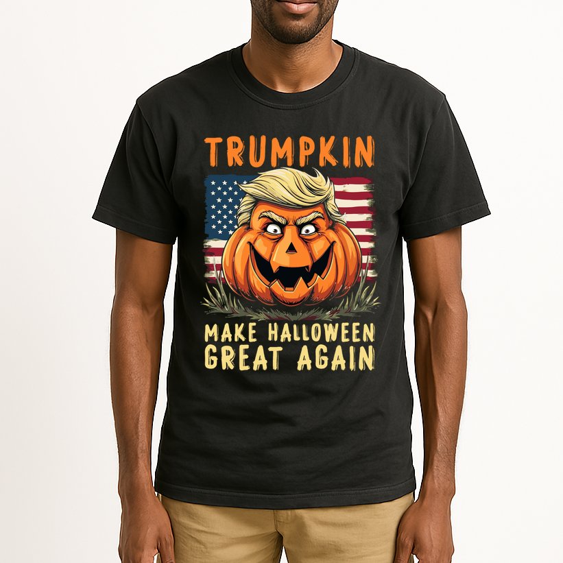 Usa Trumpkin Make Halloween Great Again Funny Trump Tall T-Shirt