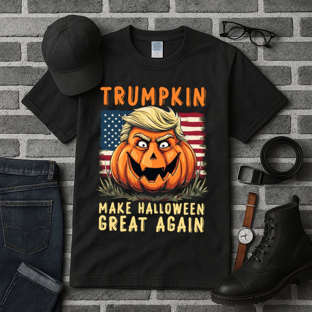 Usa Trumpkin Make Halloween Great Again Funny Trump Tall T-Shirt