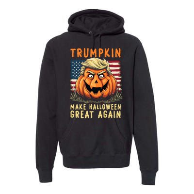 Usa Trumpkin Make Halloween Great Again Funny Trump Premium Hoodie