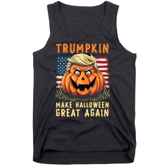 Usa Trumpkin Make Halloween Great Again Funny Trump Tank Top