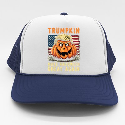 Usa Trumpkin Make Halloween Great Again Funny Trump Trucker Hat