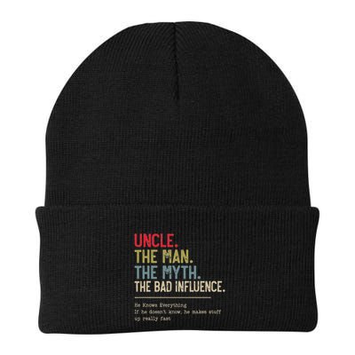 Uncle The Man The Myth The Bad Influence He Knows Everything Beanie
