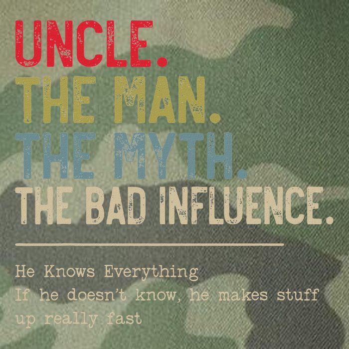 Uncle The Man The Myth The Bad Influence He Knows Everything Legacy Tie Dye Trucker Hat