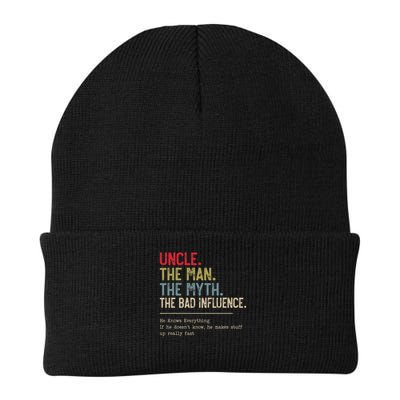 Uncle The Man The Myth The Bad Influence He Knows Everything Beanie