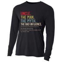 Uncle The Man The Myth The Bad Influence He Knows Everything Cooling Performance Long Sleeve Crew