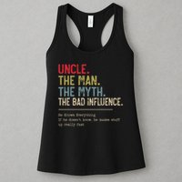 Uncle The Man The Myth The Bad Influence He Knows Everything Womens Tank Top