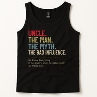 Uncle The Man The Myth The Bad Influence He Knows Everything Tank Top