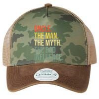 Uncle The Man The Myth The Bad Influence Best Funny Uncle Legacy Tie Dye Trucker Hat
