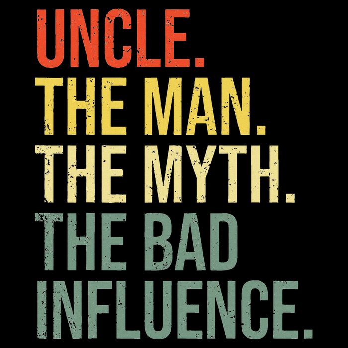 Uncle The Man The Myth The Bad Influence Best Funny Uncle Drawstring Bag