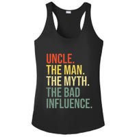 Uncle The Man The Myth The Bad Influence Best Funny Uncle Ladies PosiCharge Competitor Racerback Tank