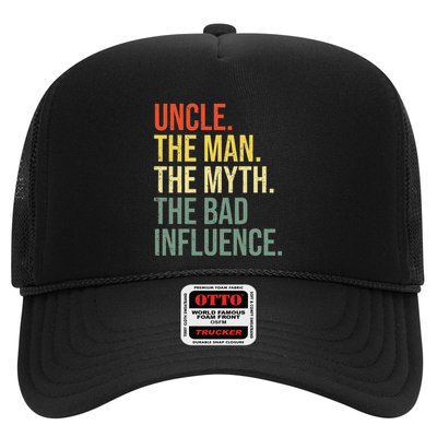 Uncle The Man The Myth The Bad Influence Best Funny Uncle Trucker Hat