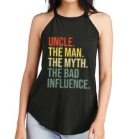 Uncle The Man The Myth The Bad Influence Best Funny Uncle Women's Perfect Tri Rocker Tank