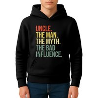 Uncle The Man The Myth The Bad Influence Best Funny Uncle Kids Hoodie