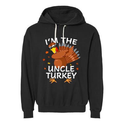 Uncle Turkey Matching Thanksgiving Pajamas Family Garment-Dyed Fleece Hoodie