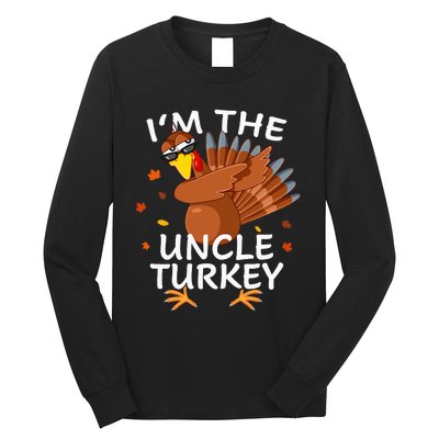 Uncle Turkey Matching Thanksgiving Pajamas Family Long Sleeve Shirt