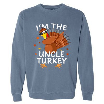 Uncle Turkey Matching Thanksgiving Pajamas Family Garment-Dyed Sweatshirt