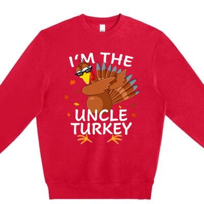 Uncle Turkey Matching Thanksgiving Pajamas Family Premium Crewneck Sweatshirt