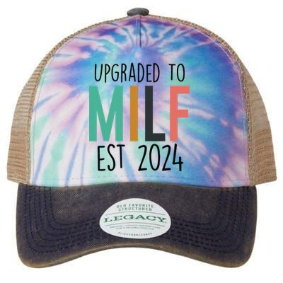 Upgraded To Milf Est2024 New Hot Mom Women Milf Legacy Tie Dye Trucker Hat