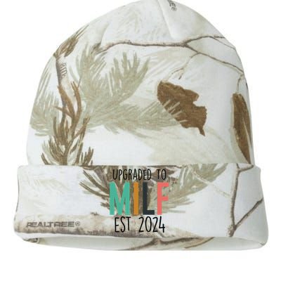 Upgraded To Milf Est2024 New Hot Mom Women Milf Kati Licensed 12" Camo Beanie