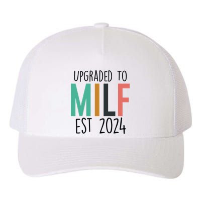 Upgraded To Milf Est2024 New Hot Mom Women Milf Yupoong Adult 5-Panel Trucker Hat