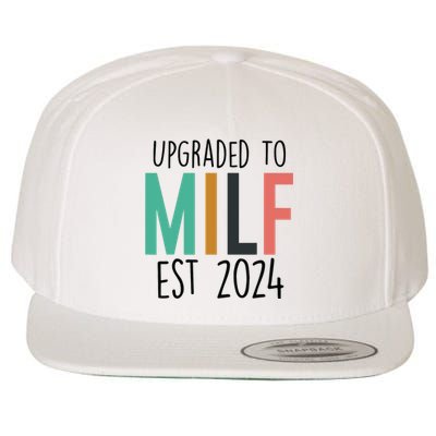 Upgraded To Milf Est2024 New Hot Mom Women Milf Wool Snapback Cap