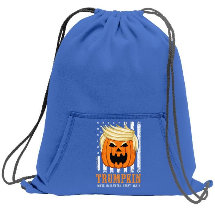 USA Trumpkin Make Halloween Great Again Funny Sweatshirt Cinch Pack Bag