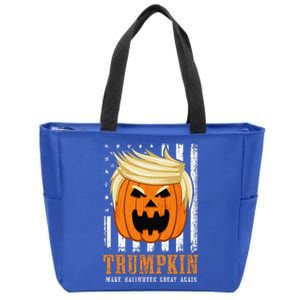 USA Trumpkin Make Halloween Great Again Funny Zip Tote Bag