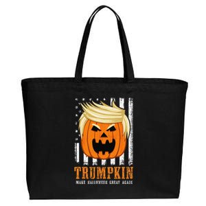 USA Trumpkin Make Halloween Great Again Funny Cotton Canvas Jumbo Tote