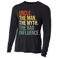 Uncle The Man The Myth The Bad Influence Best Funny Uncle Cooling Performance Long Sleeve Crew