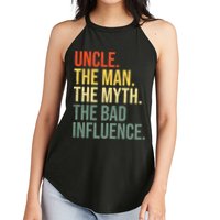 Uncle The Man The Myth The Bad Influence Best Funny Uncle Women's Perfect Tri Rocker Tank