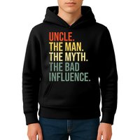 Uncle The Man The Myth The Bad Influence Best Funny Uncle Kids Hoodie