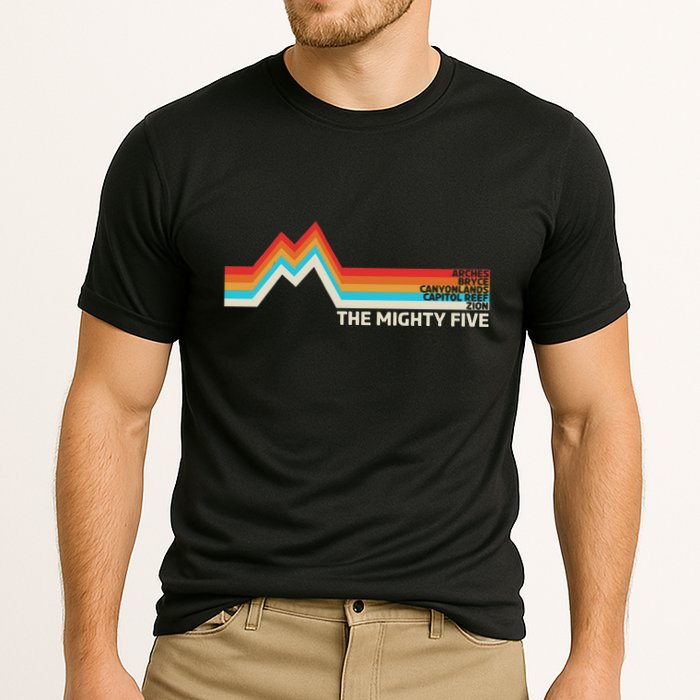 Utahs The Mighty Five National Parks Swea Cooling Performance Crew T-Shirt