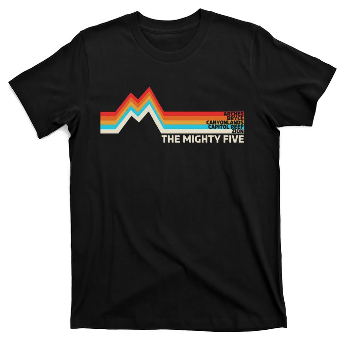 Utahs The Mighty Five National Parks Swea T-Shirt