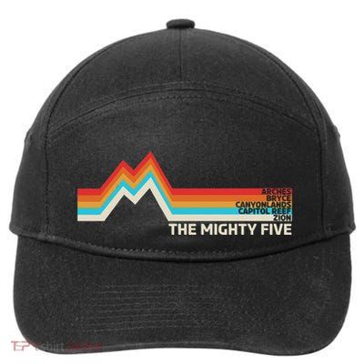 Utahs The Mighty Five National Parks Swea 7-Panel Snapback Hat