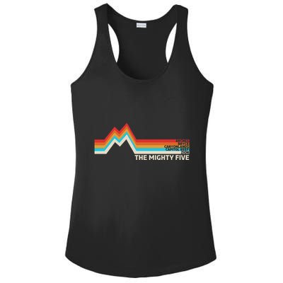 Utahs The Mighty Five National Parks Swea Ladies PosiCharge Competitor Racerback Tank