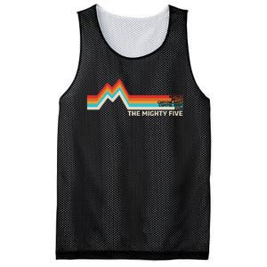 Utahs The Mighty Five National Parks Swea Mesh Reversible Basketball Jersey Tank