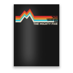 Utahs The Mighty Five National Parks Swea Poster