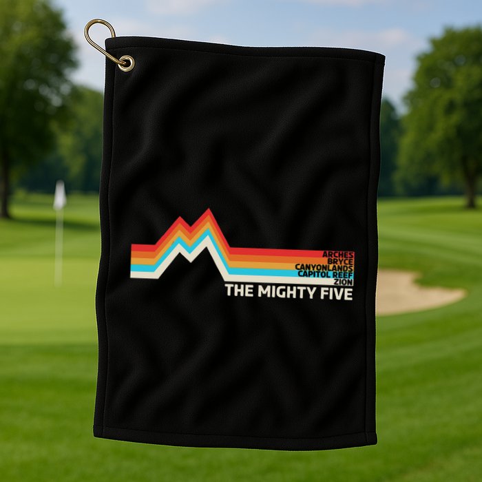 Utahs The Mighty Five National Parks Swea Golf Towel