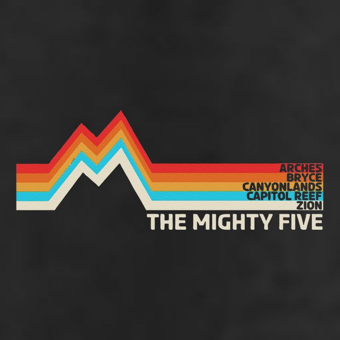 Utahs The Mighty Five National Parks Swea Golf Towel