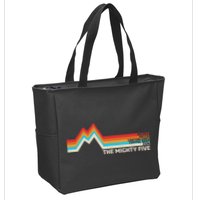 Utahs The Mighty Five National Parks Swea Zip Tote Bag